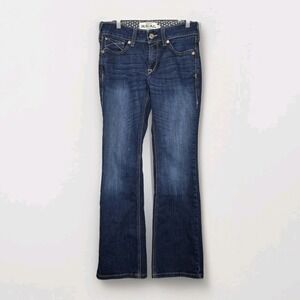 Ariat Women's R.E.A.L. Perfect Rise Rosa Bootcut Dark Wash Denim 27 Short Ranch